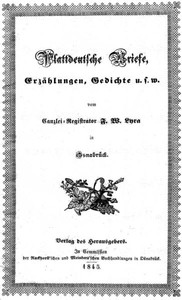 KI-Stimme Hörbuch: Plattdeutsche Briefe, Erzählungen und Gedichte von F. W. Lyra