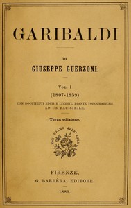 AI Voice AudioBook: Garibaldi, Vol. 1 (of 2) - (1807-1859) by Giuseppe Guerzoni