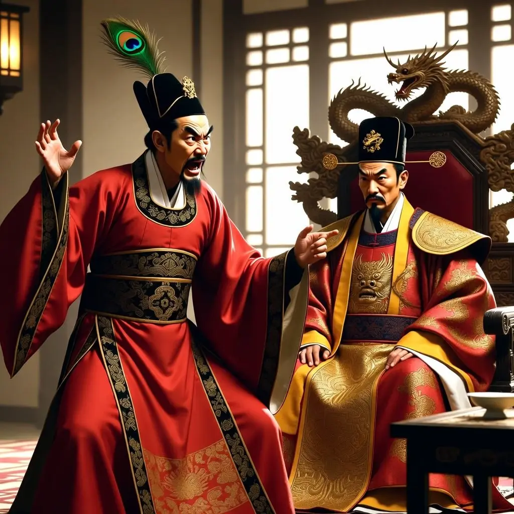 大明死谏故事封面：古代朝堂背景与谏官形象